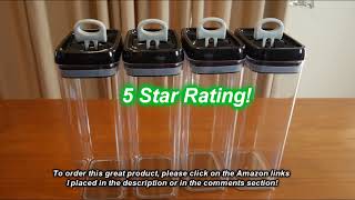 BEST QUALITY Extra Large Food Storage Containers Chef's Path Brand 4 Piece Set with Lids REVIEW