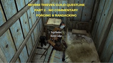 Skyrim Thieves Guild Questline Walkthrough Part 2. No Commentary. Anniversary Edition