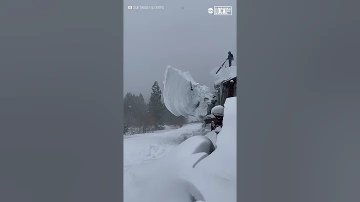 Massive slab of snow sawed off from NorCal home - DayDayNews