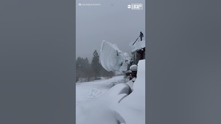Massive slab of snow sawed off from NorCal home