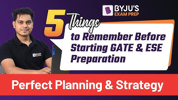 5 Things to Remember Before Starting GATE & ESE 2023 Exam Preparation | Planning & Strategy in Hindi