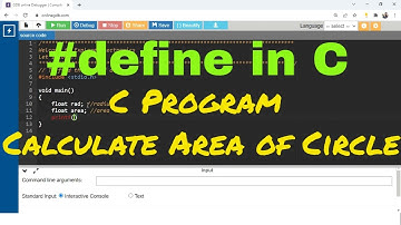 C Program to calculate Area of Circle | #define in C Program | PSP Videos