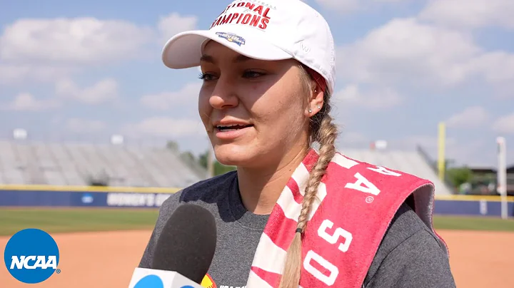 Oklahoma softball's Kinzie Hansen gets emotional a...