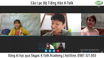 Học tiếng Hàn giao tiếp với giáo viên Hàn Quốc