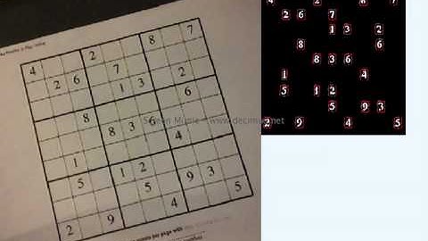 Visual Sudoku Solver using Web Cam (Step2)