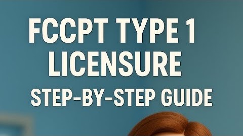 FCCPT Type 1 Attestation Form | Step-by-Step Guide for Foreign-Trained Physical Therapists 