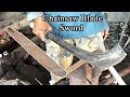 Forging a sword out of a rusty chainsaw blade