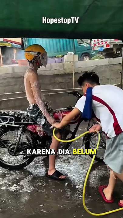 Cuci motor sekalian sama orangnya #funny #comedy #shortvideo #hopestoptv