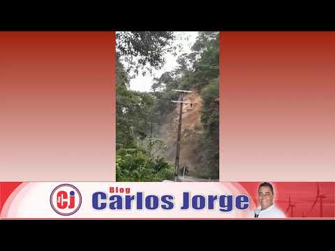 Veja vídeo -Queda de barreira na Serra entre  Nova Friburgo à Cachoeiras de Macacu