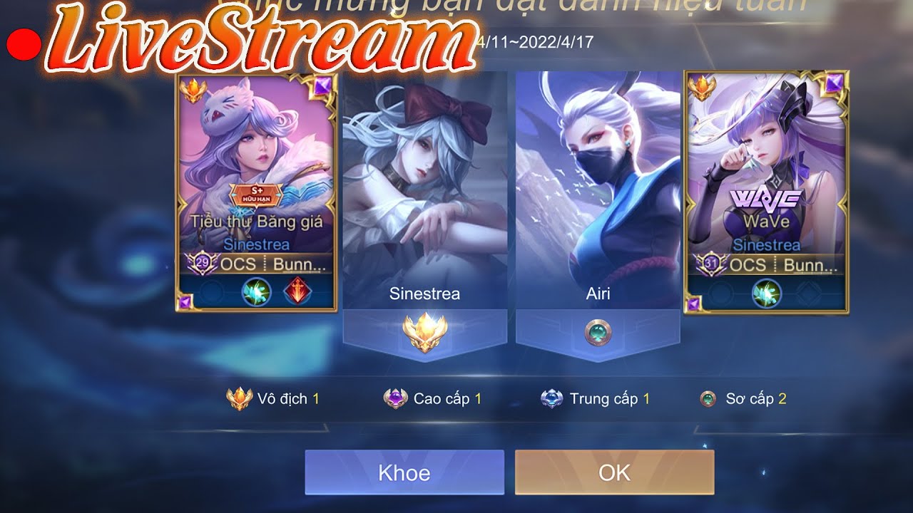 Top.1 Sinestrea Livestream| LEO RANK CAO THỦ MÙA 24 LIÊN QUÂN MOBILE