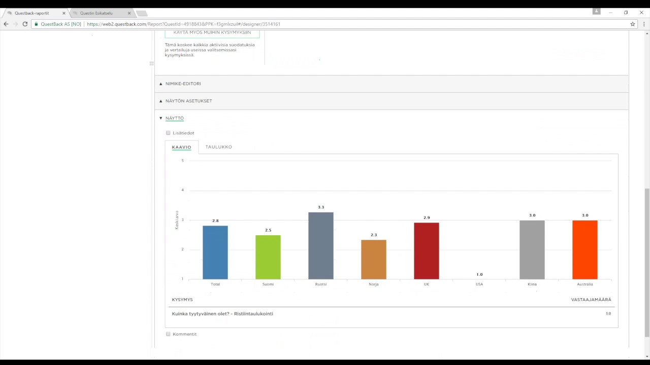 Questback Essentials - Talven 2017 uudet ominaisuudet