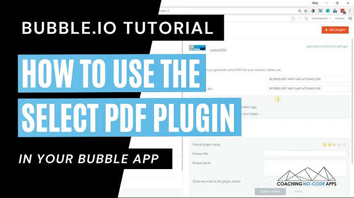 Mastering the SelectPDF Plugin on Bubble.io