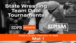 SDHSAA Class A Team Dual Wrestling - Mat 1 | 2026-02-13