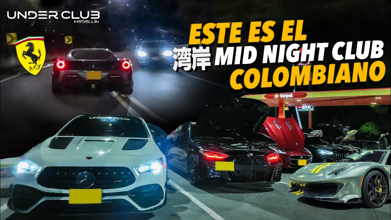 HICIMOS UNA CARRERA CALLEJERA DE 100KM CON EL CLUB MAS EXCLUSIVO DE MEDELLIN | BMW VS FERRARI