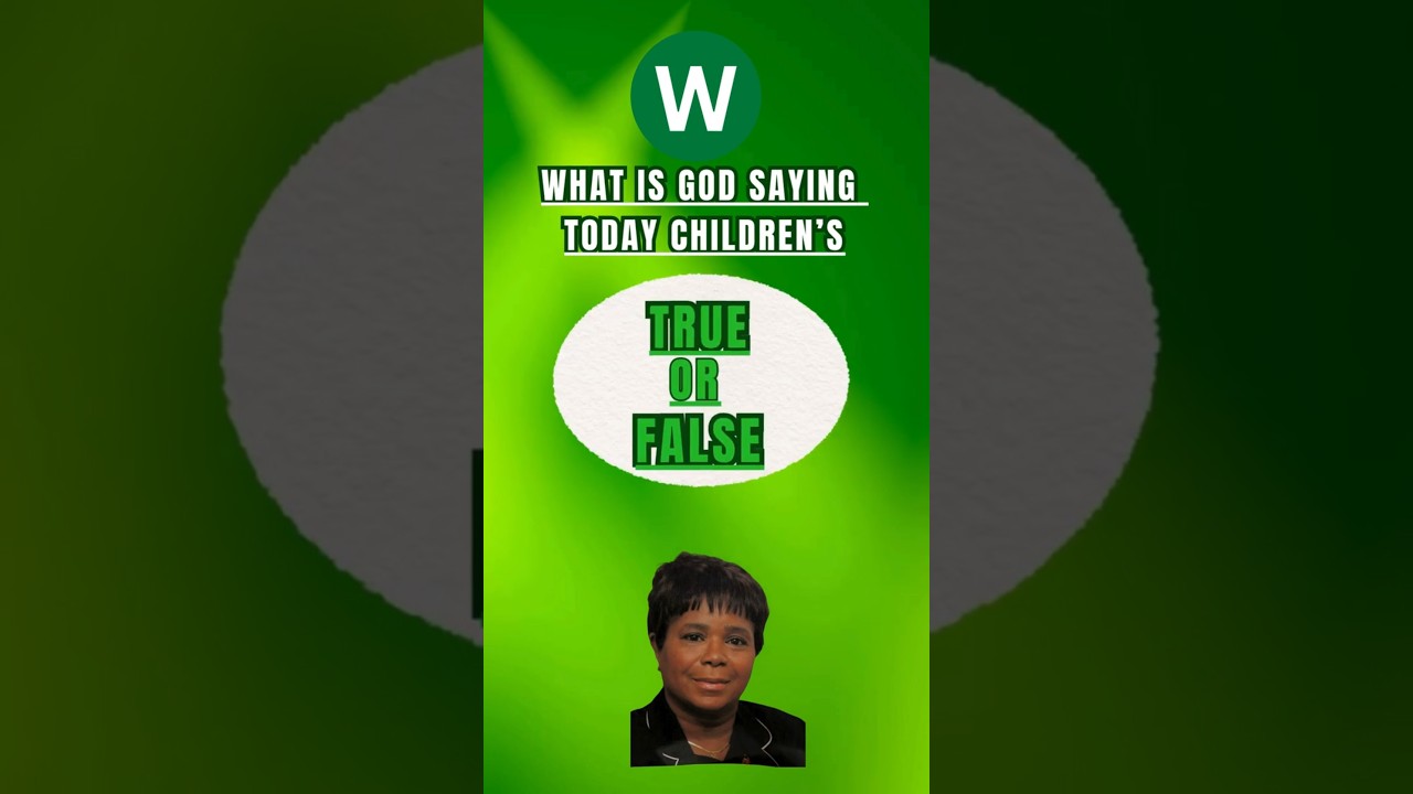 CHILDREN'S BIBLE TRIVIA TRUE OR FALSE 