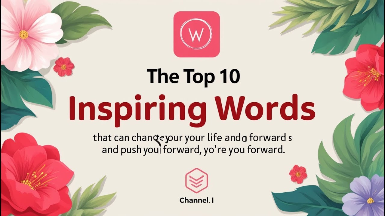 top10 inspirational Words to Transform Your Life Today, That Will Push