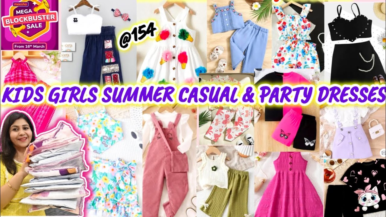 Летние платья для девочек от Meesho Kids по цене до 400 рупий 💕 Повседневные и праздничные платья...