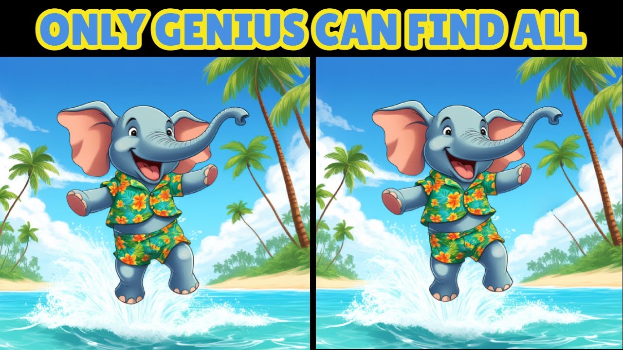 Spot the Difference in 5 Puzzles | Can You Find Them All? - YouTube