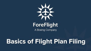 Basics of Flight Plan Filing (May 2022)