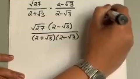 10.5.4 Roots, Radicals and Root Functions: Rationalize Denominator with Radical Binomials