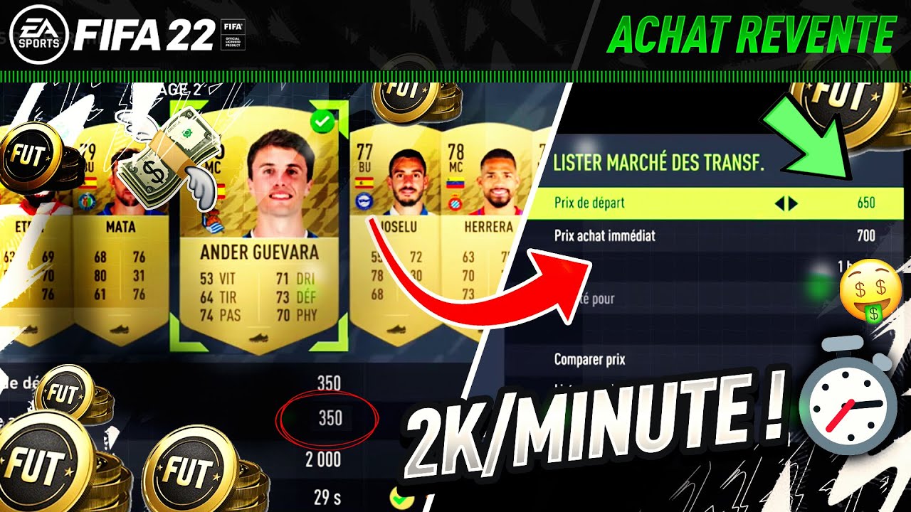FIFA 22 ACHAT REVENTE 📈 - La MEILLEURE TECHNIQUE actuellement ! 💸 100K/HEURE Tuto Ultimate Team