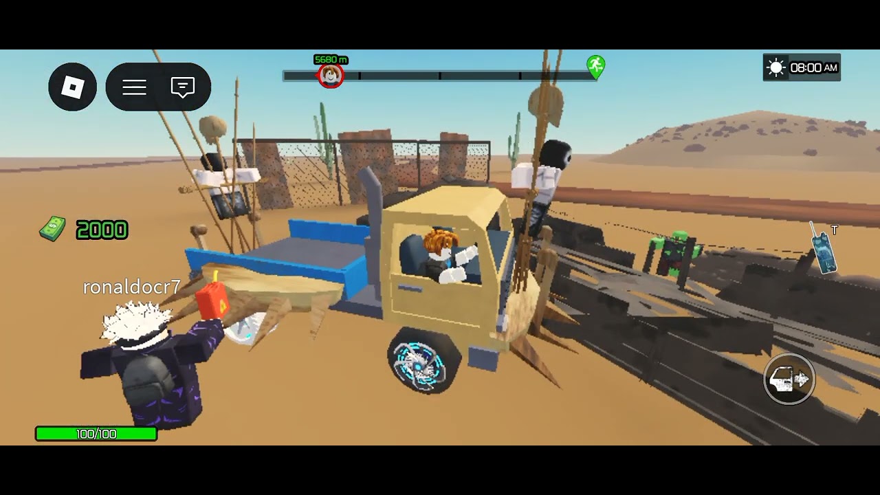 ROBLOX - MAD ROAD oʻynaymiz / 2-qism mashinani kuchaytiramiz😎