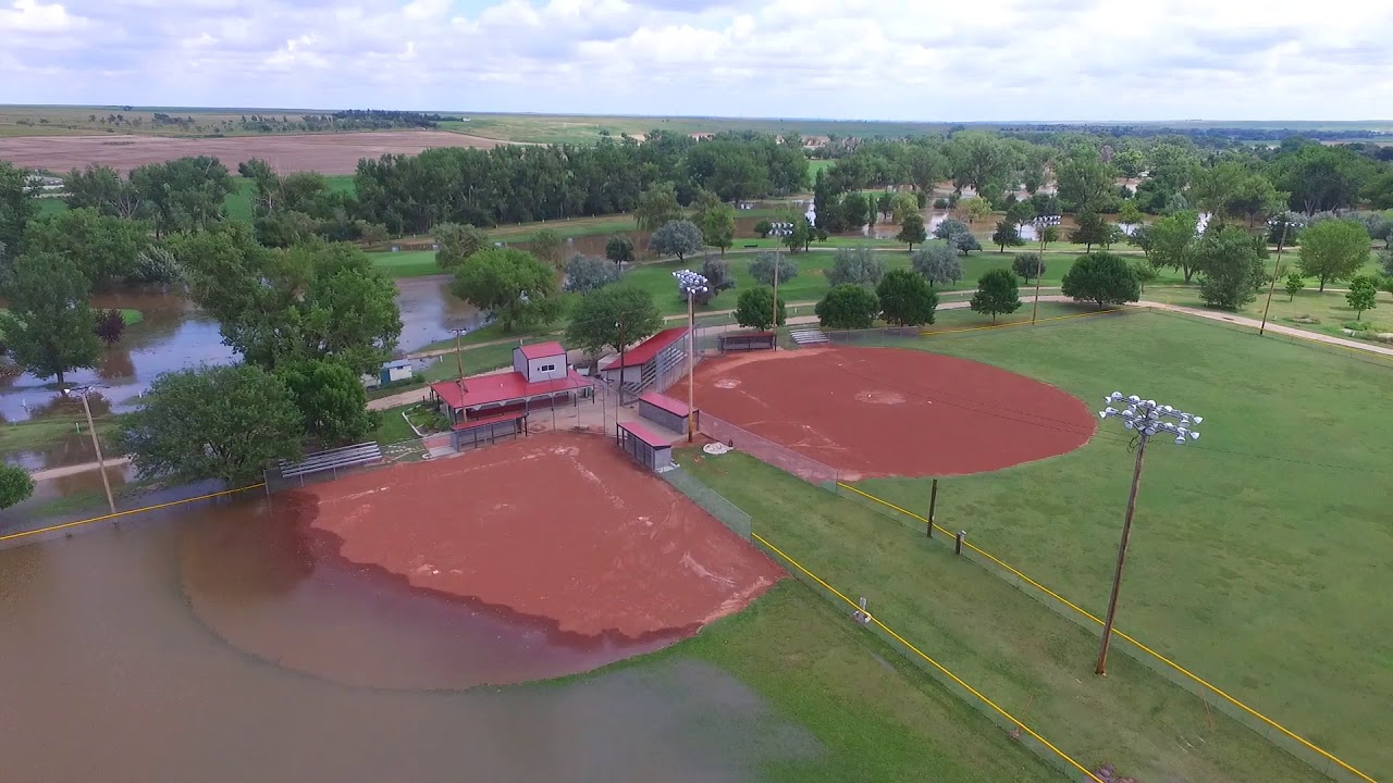 Atwood Golf Course flooding August 2019 by Kevin Worthy YouTube