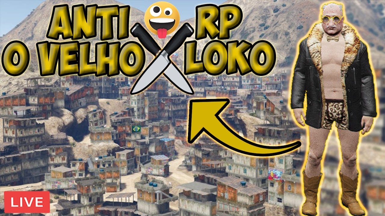 ANTI RP 🔴 GTA 5 RP 🔴 O VELHO LOKO TA NA ÁREA!! M4T3I O PAULINHO LOKO NA ...