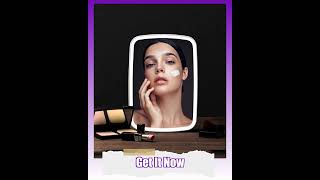LED Portable Lighted Vanity Mirror: Touch Screen, Tabletop
