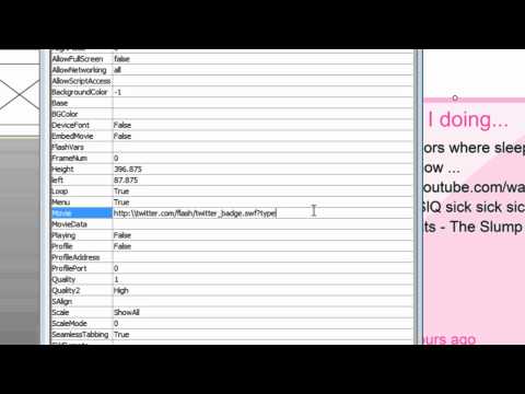tutorial how to pass flashvars to a shockwave object in Powerpoint 2010