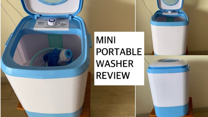 Mini washer with spin for RV or small house. Full review offgrid van portable  washing machine dryer 