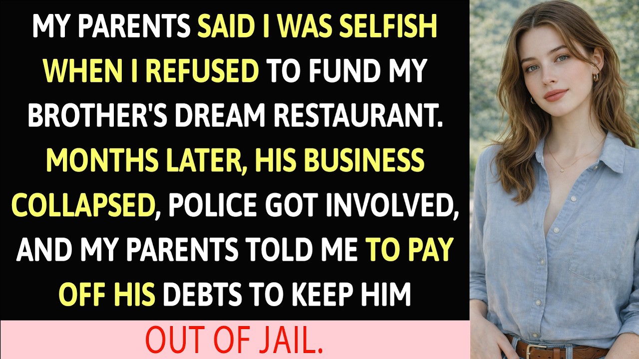 My Parents Said I Was Selfish When I Refused To Fund My Brother’s Dream…