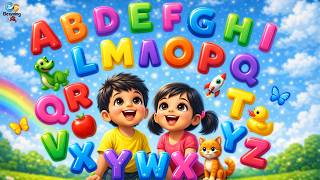 A For Apple | ABC Alphabet Songs with Sounds for Children | Alphabates | Elearning Studio