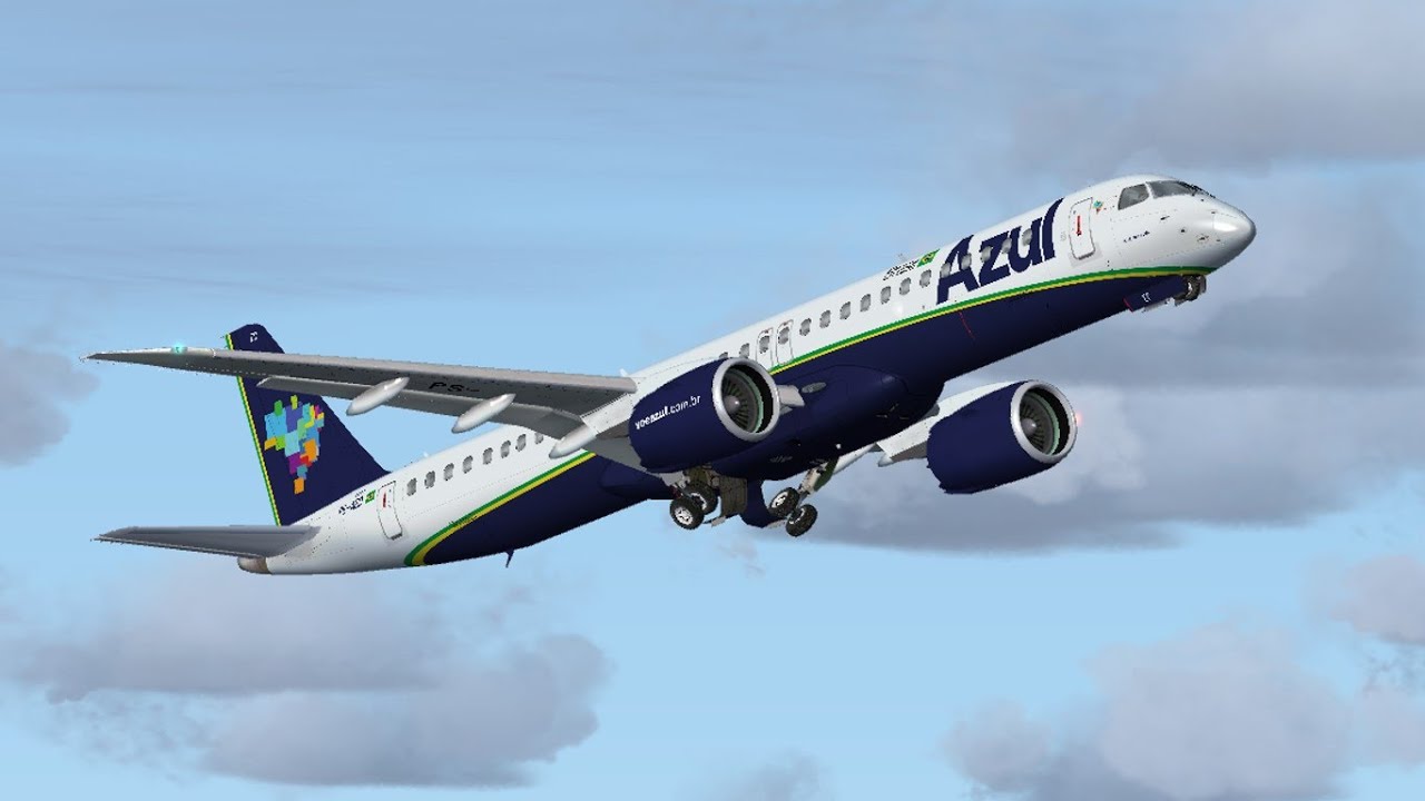 [FSX] Embraer 195 E2 AZUL | Porto Aegre (POA) - São Paulo (GRU)