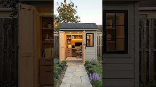 Old Shed Transformed Into a Backyard Home Office