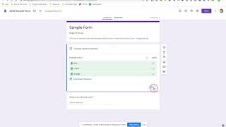 Set an Answer Key in Google Forms