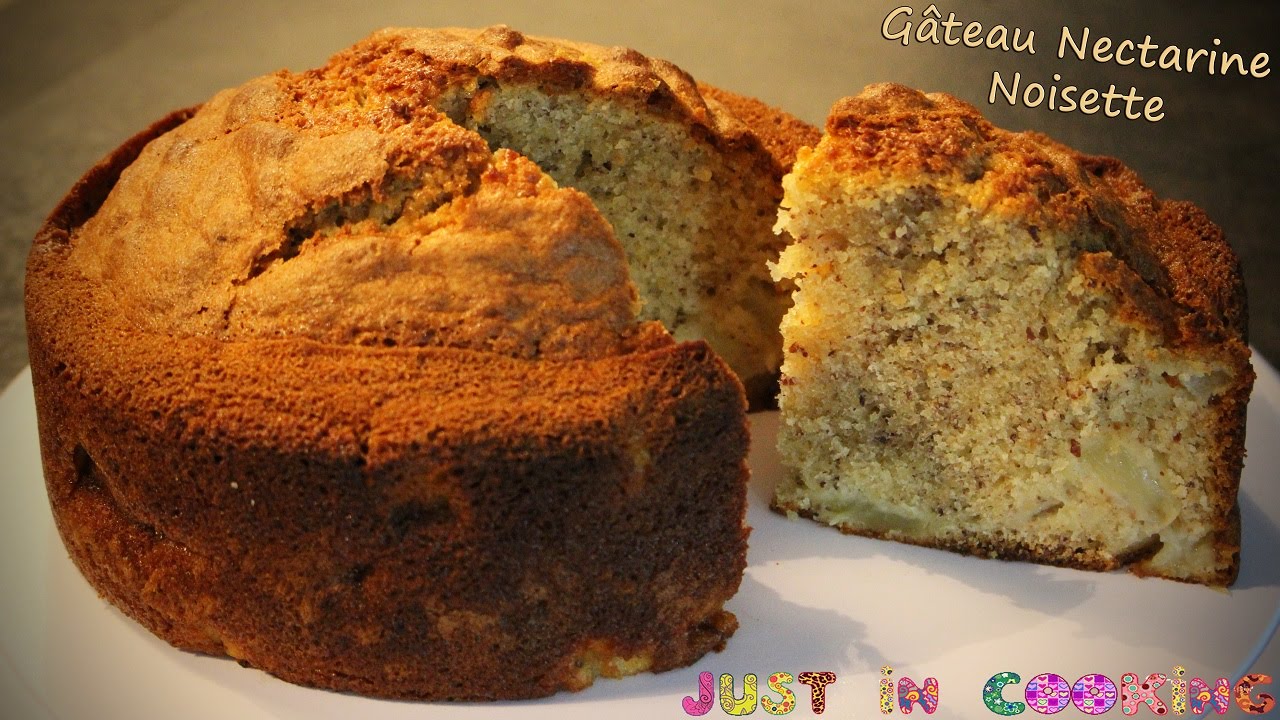 Recette De Gateau Aux Nectarines Et A La Noisette Youtube
