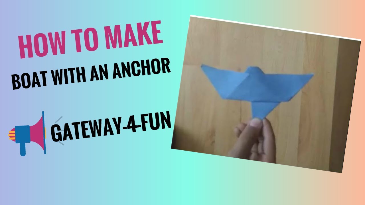 A boat with anchor | Gateway-4-fun