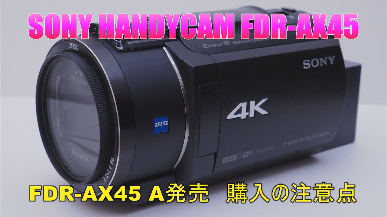 This is a review of Sony's FDR-AX45 digital 4K video camera