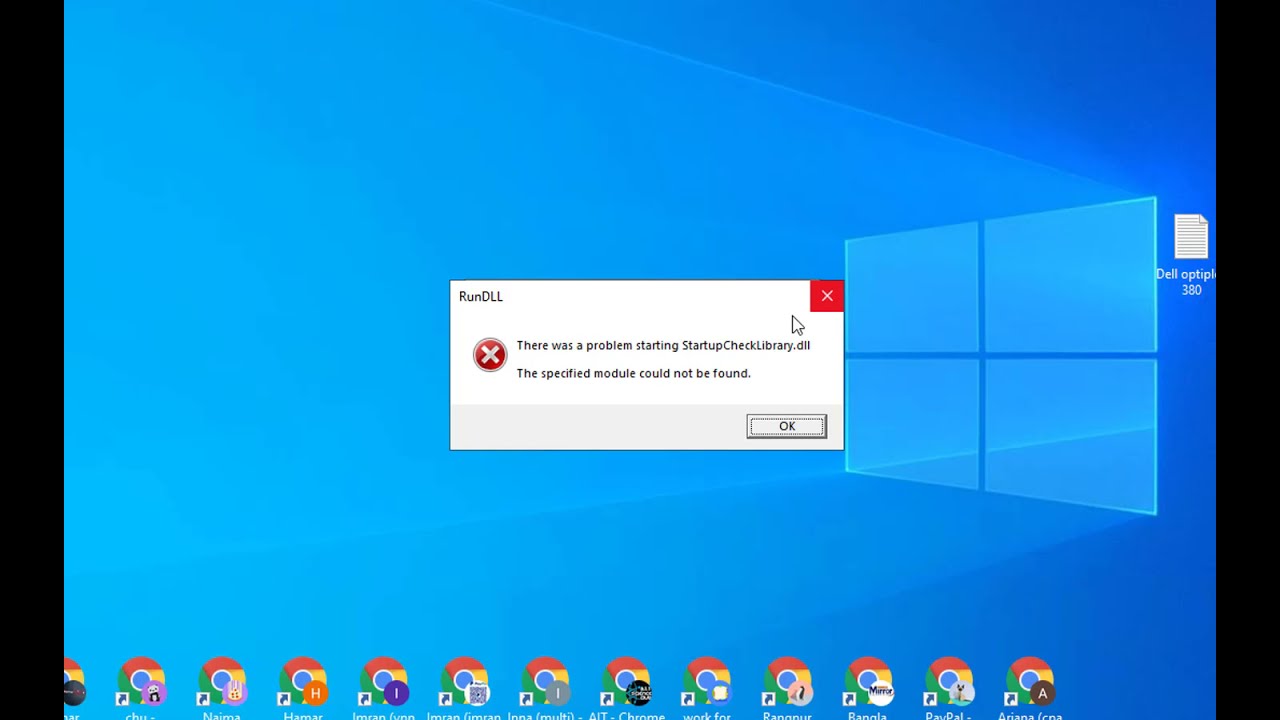 How to Fix 'There was Problem Starting StartupCheckLibrary.dll