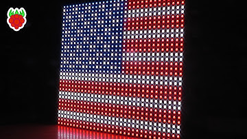 Raspberry Pi 32x32 RGB LED Matrix - Flags