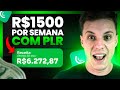 Plr do zero maneira gratuita para ganhar r1500 por semana com plr