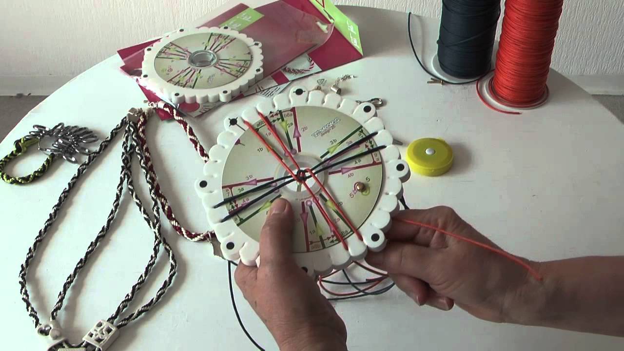 Kumihimo flechten im Zickzack