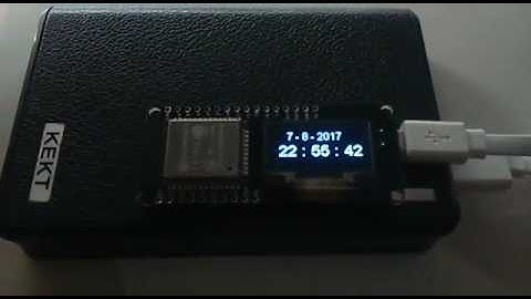 ESP32 WROOM, LOLIN OLED WEMOS .... NTP Client ( Clock without RTC Module )