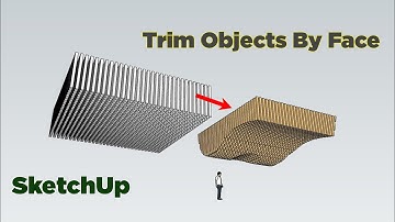 How to Trim Objects by Face in SketchUp with Curic Face Knife