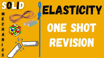 Mechanical properties of solids ELASTICITY–ONE SHOT REVISION JEE NEET CET BOARDS EXAM @GyanFreedom