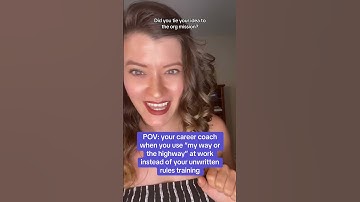 Your career coach when…