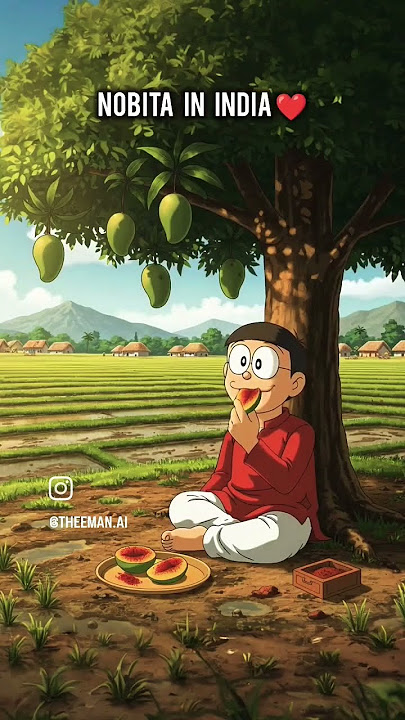 Nobita character in Indian culture #Indians #Indian Doraemon characters 👍💚🤍🧡🇮🇳🫡🥰🥹🤗