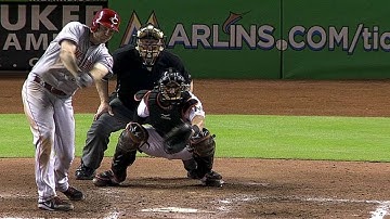 CIN@MIA: Bruce pads the lead in the 10th with double