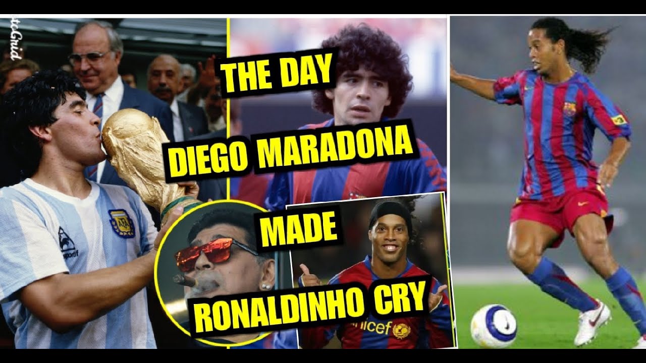 GOAL on X: Diego Maradona and Ronaldinho.  / X